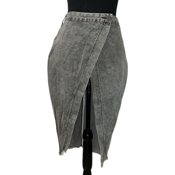 Revolve One Teaspoon Gray Wrap Skirt(Size Small) - Picture 1 of 8